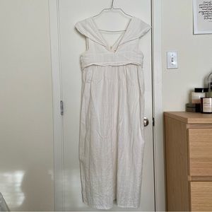 Mirth Caftans off-White Flowy Dress Sz small